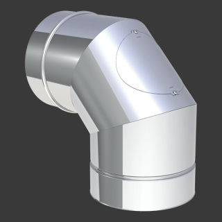 Jeremias DW FU Winkel 90° mit Reinigungsöffnung Design Plus Innenbereich