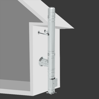 10 m Jeremias DW FU Doppelwandiges Schornstein Set