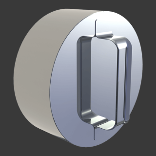 Jeremias DW FU Schornstein Verschlussdeckel mit Handgriff für T-Stück 90°