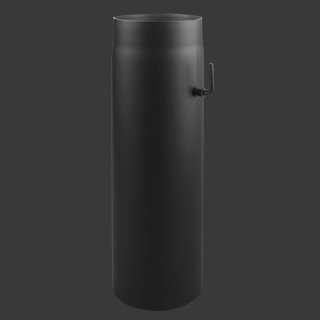 Ofenrohr Längenelement 500 mm mit Drosselklappe