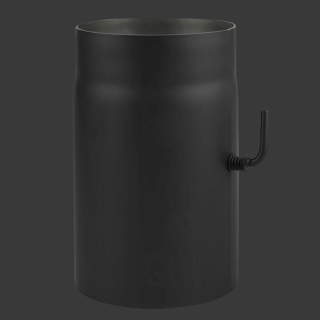 Ofenrohr Längenelement 250 mm mit Drosselklappe