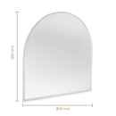 Funkenschutzplatte Glas Rundbogen