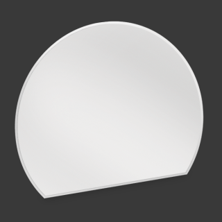 Funkenschutzplatte Glas Kreisabschnitt 93 x 110 x 0,6 cm